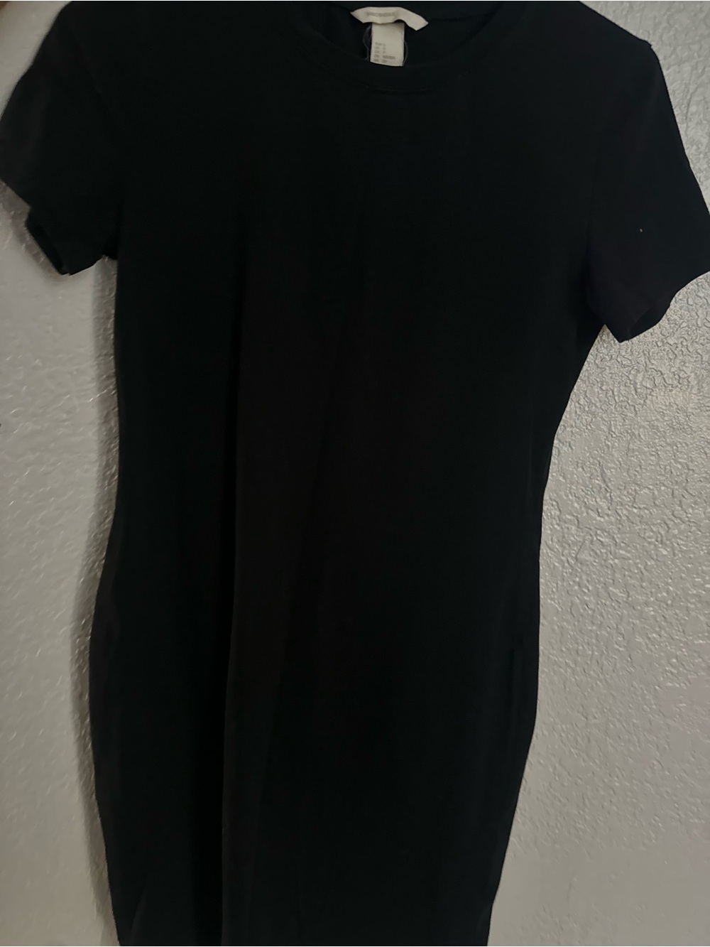H&M Black Short-Sleeve Bodycon Dress